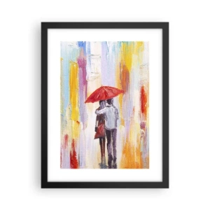 Plakat w czarnej ramie - Niech pada dalej - 30x40 cm