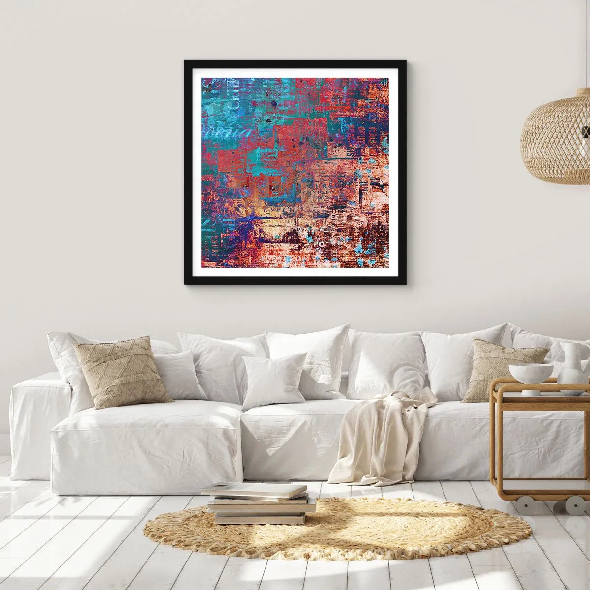 Plakat w czarnej ramie - Pamięć i niepamięć - 60x60 cm