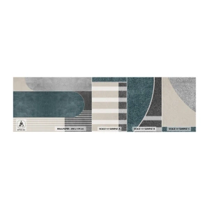 Fototapeta Próbka Samoprzylepna Deluxe Sticker - Kompozycja na poziomie - Minimalizm, Kształty, Pastelowe - 100x30 cm