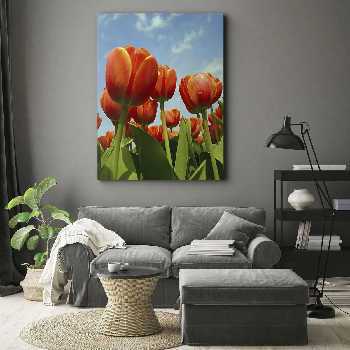 Obraz na płótnie - Oprócz błękitnego nieba nic im w życiu nie potrzeba - 45x80 cm