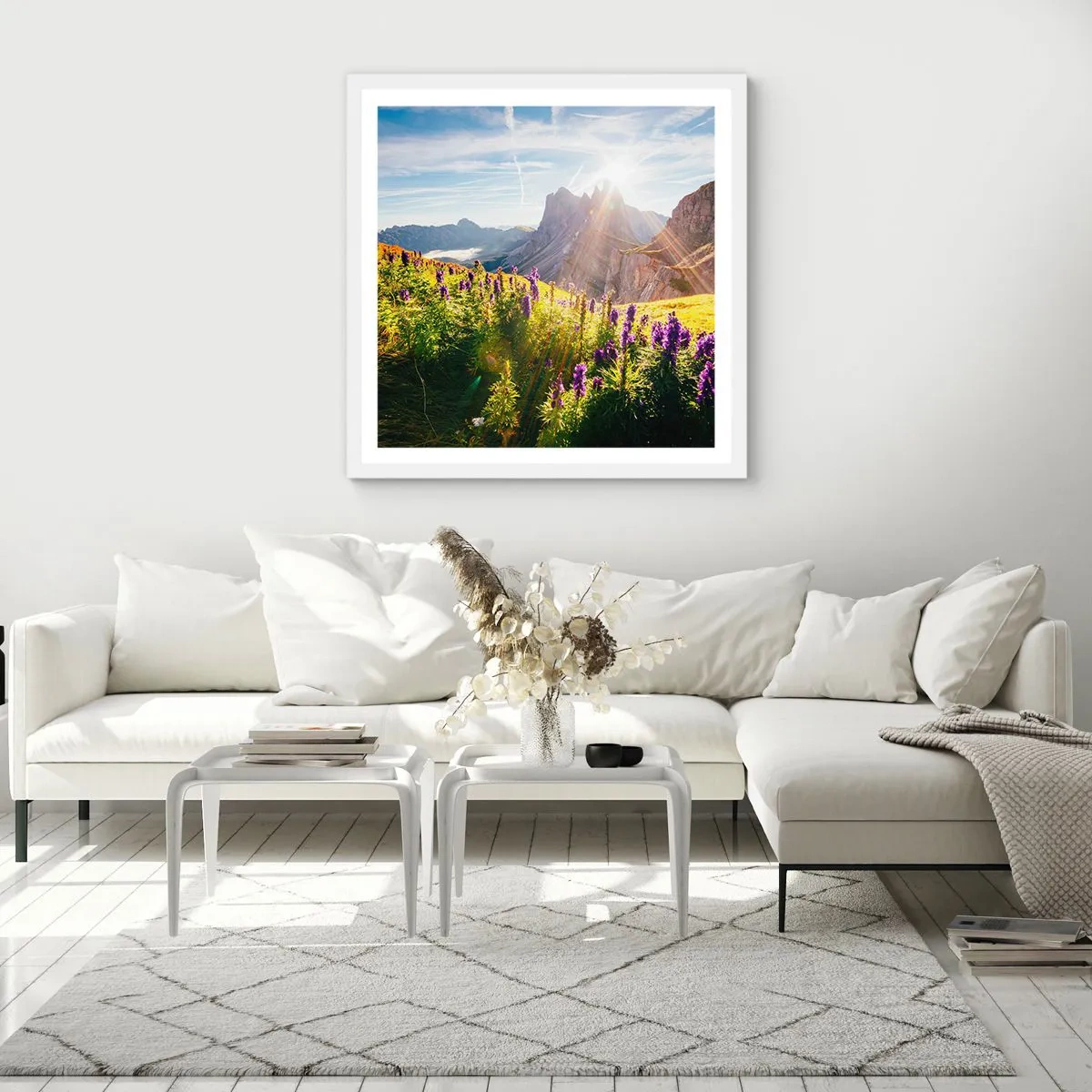 Plakat w białej ramie - Sekretne życie ziół - 50x50 cm