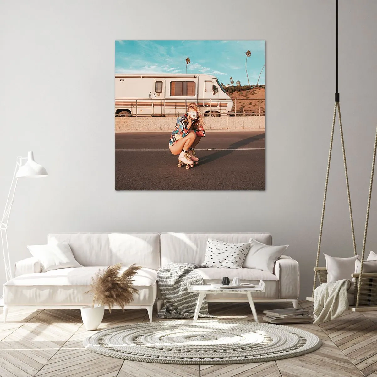 Obraz na płótnie - Uśmiech, proszę! - 50x50 cm