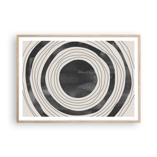 Plakat w ramie jasny dąb - W samo sedno - 100x70 cm