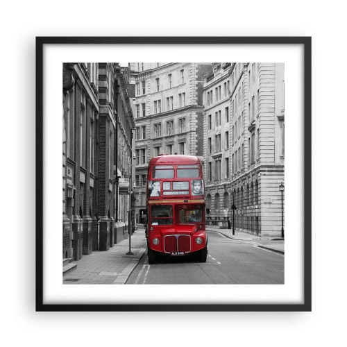 Plakat w czarnej ramie - Codzienność nie musi być szara - 50x50 cm