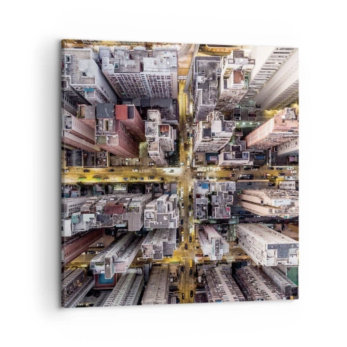 Obraz na płótnie - Pozdrowienia z Hongkongu - 50x50 cm