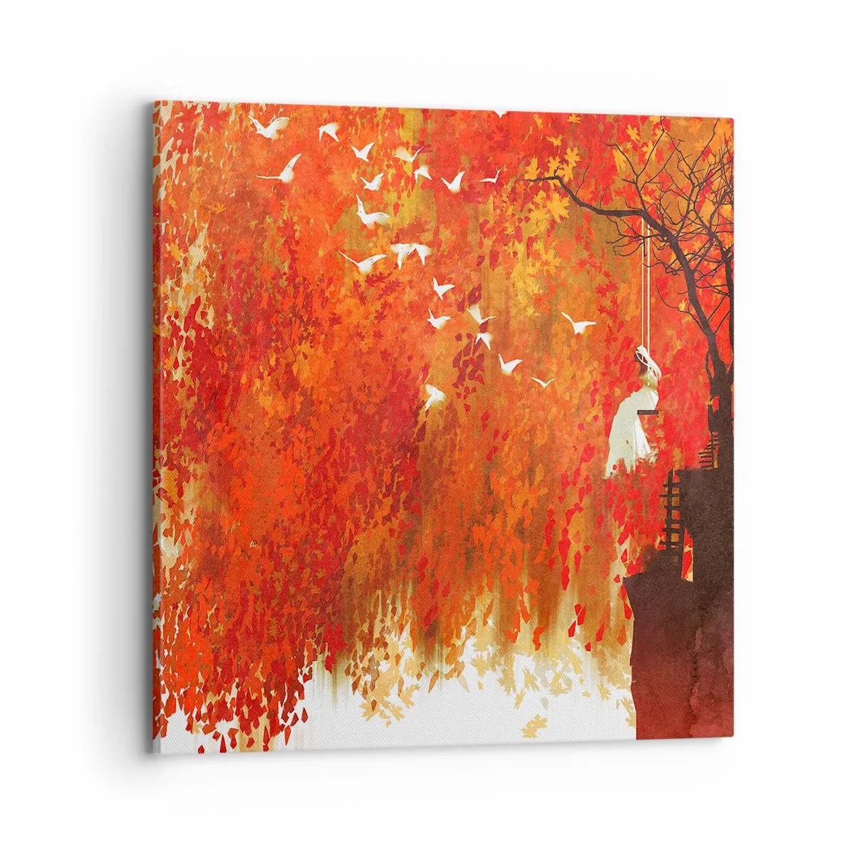 Obraz na płótnie - Poleci z nimi? - 70x70 cm