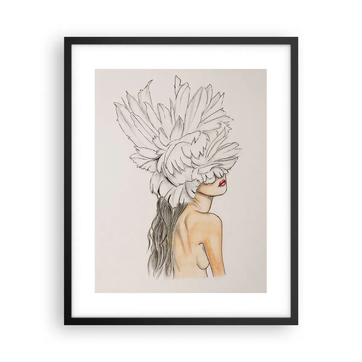 Plakat w czarnej ramie - Piękność ukoronowana - 40x50 cm