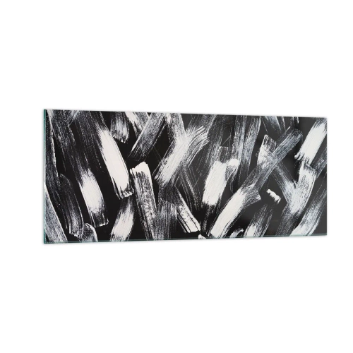 Obraz na szkle - Abstrakcja w duchu industrialnym - 100x40 cm