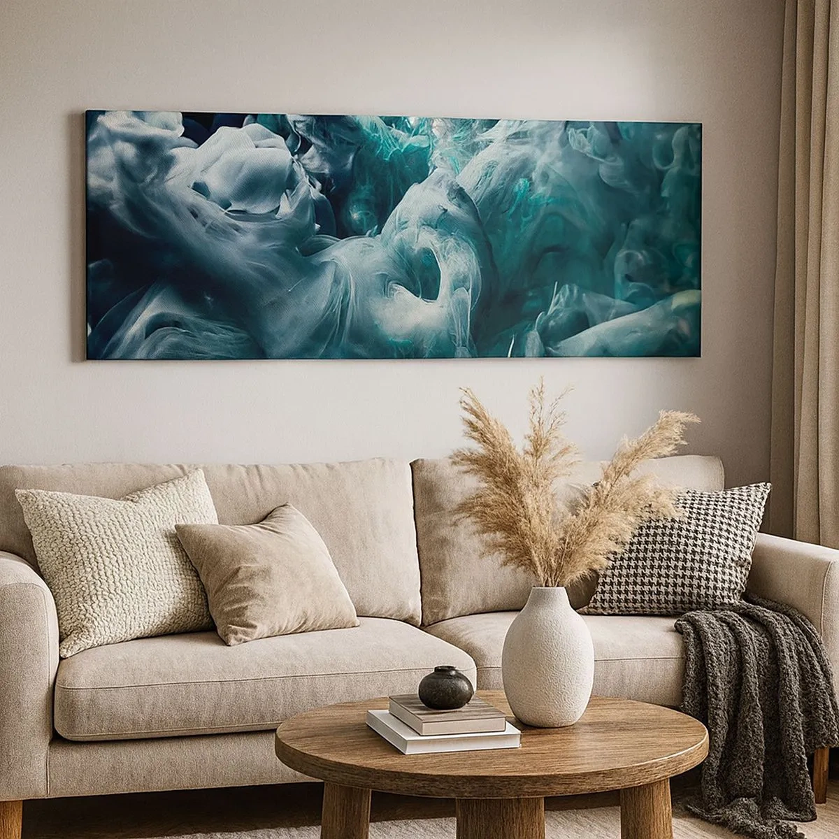 Obraz na płótnie - Ruch koloru - 100x40 cm