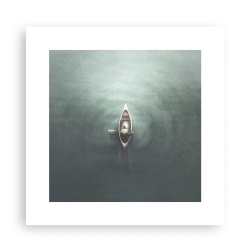 Plakat - Przez księżycowe jezioro - 30x30 cm