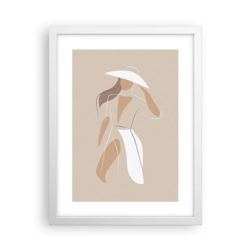 Plakat w białej ramie - Moda to zabawa - 30x40 cm