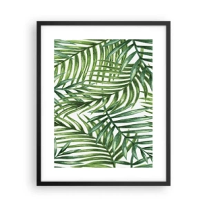Plakat w czarnej ramie - Pod zielonym baldachimem - 40x50 cm