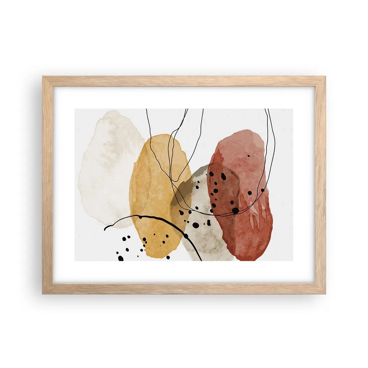 Plakat w ramie jasny dąb - Jak powietrze lekkie, przejrzyste - 40x30 cm