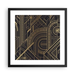 Plakat w czarnej ramie - Koncepty, idee, plany - 40x40 cm