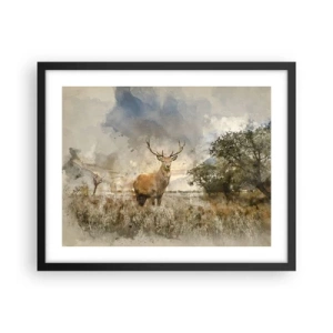 Plakat w czarnej ramie - Godność - siła - dostojeństwo - 50x40 cm