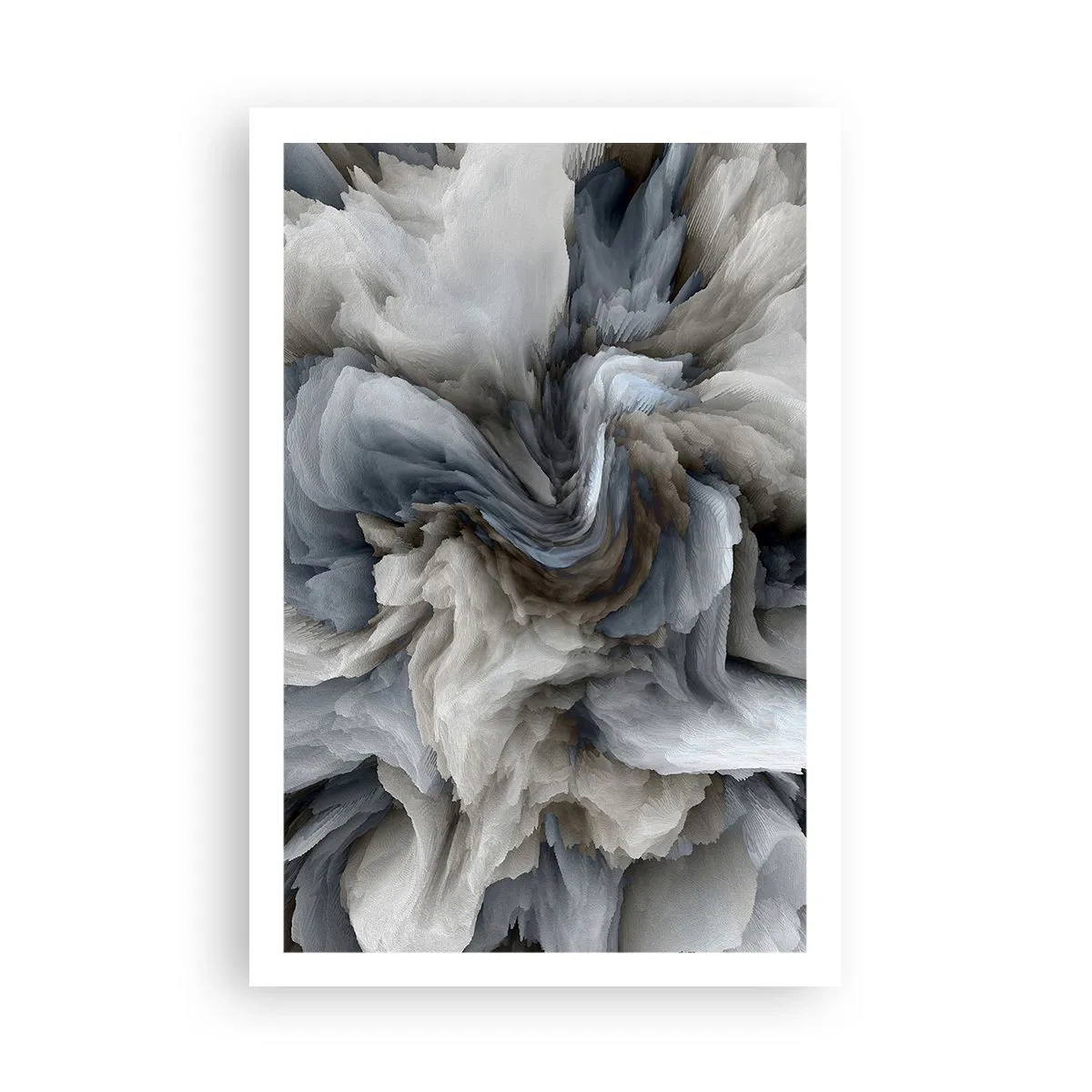 Plakat - Kamień i kwiat - 61x91 cm