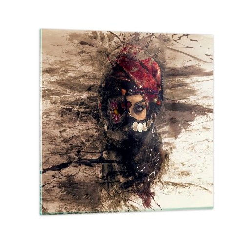 Obraz na szkle - Co najmniej niepokojąca - 70x70 cm