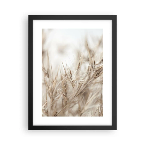 Plakat w czarnej ramie - Łąka i wiatr - 30x40 cm