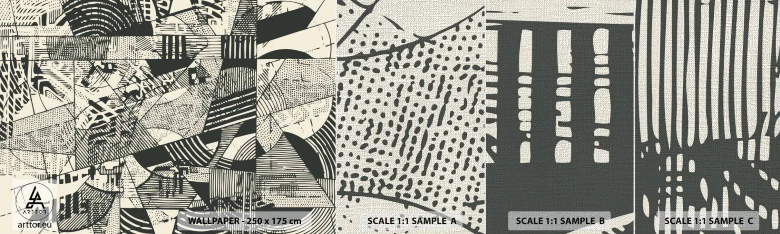 Fototapeta Próbka Premium Canvas - Dynamika współczesności - Abstrakcja, Vintage, Grafika - 100x30 cm