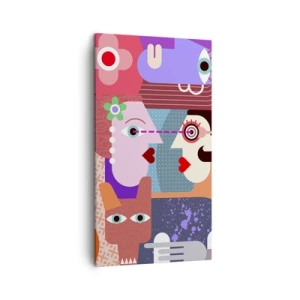 Obraz na płótnie - Oko w oko - 45x80 cm