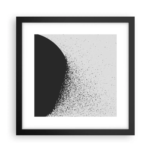 Plakat w czarnej ramie - Ruch cząsteczek - 30x30 cm