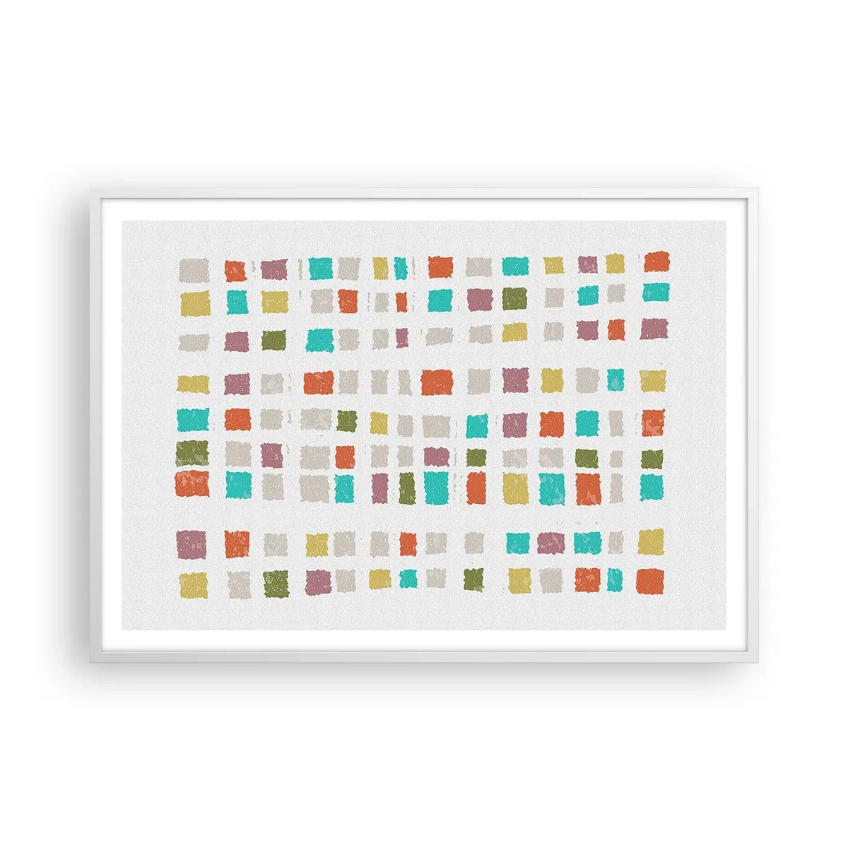 Plakat w białej ramie - Nieznana gra - 100x70 cm