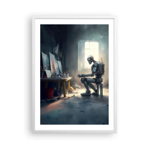 Plakat w białej ramie - Akt kreacji - 50x70 cm