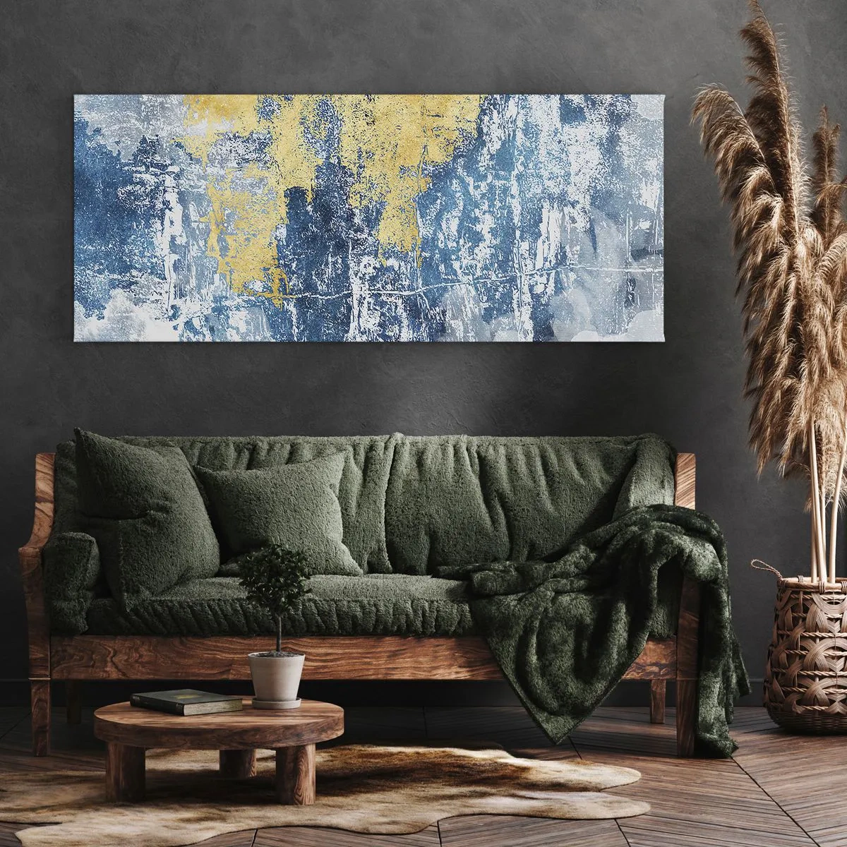 Obraz na płótnie - Abstrakcja pełna pogody - 100x40 cm