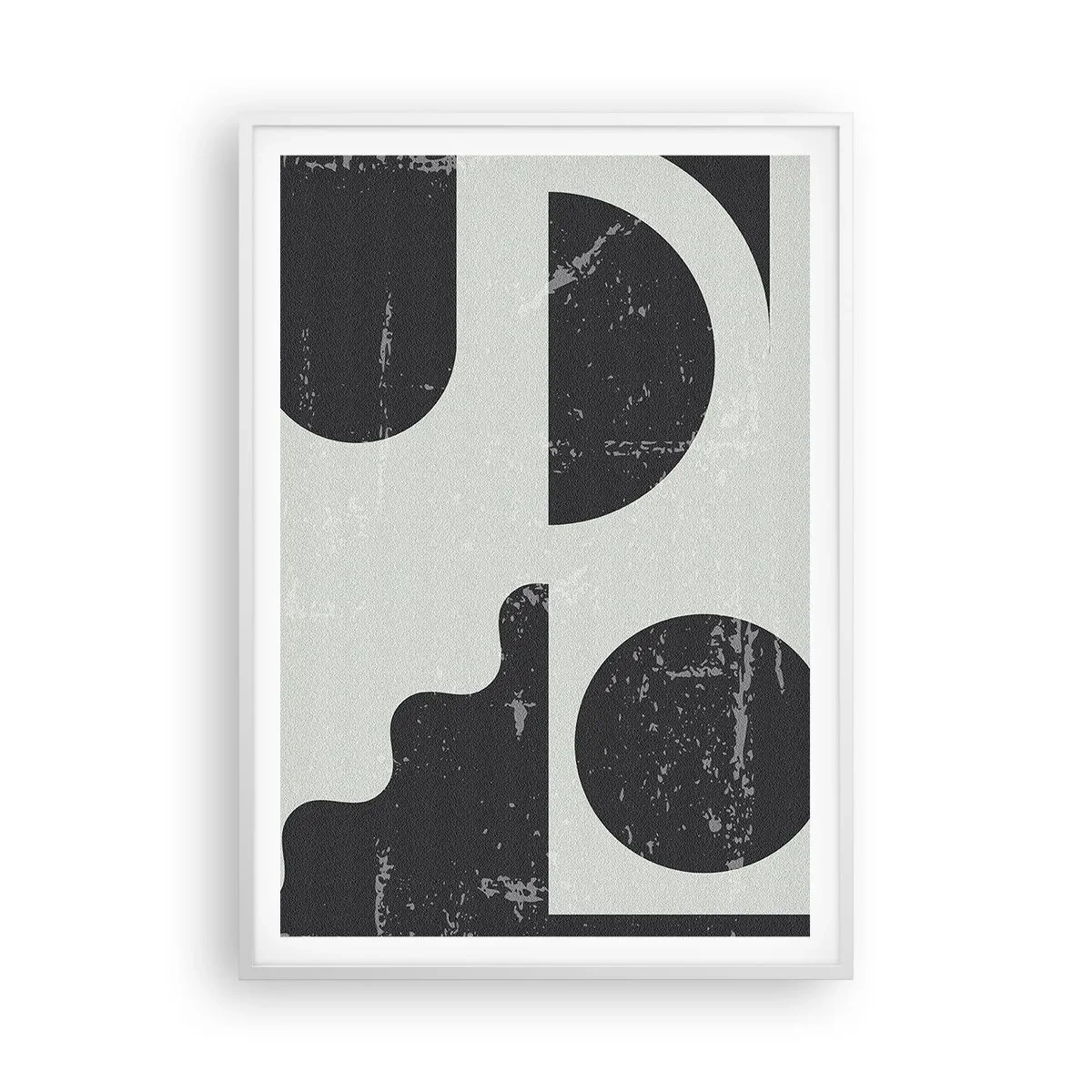 Plakat w białej ramie - Kompozycja ponad i pod - 70x100 cm