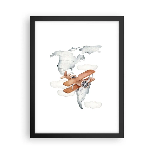 Plakat w czarnej ramie - W pionierskim duchu - 30x40 cm