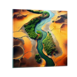 Obraz na szkle - Życiodajna rzeka - 60x60 cm