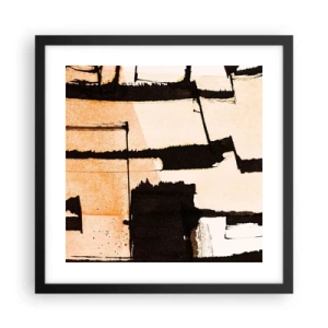 Plakat w czarnej ramie - Jednak porządek - 40x40 cm