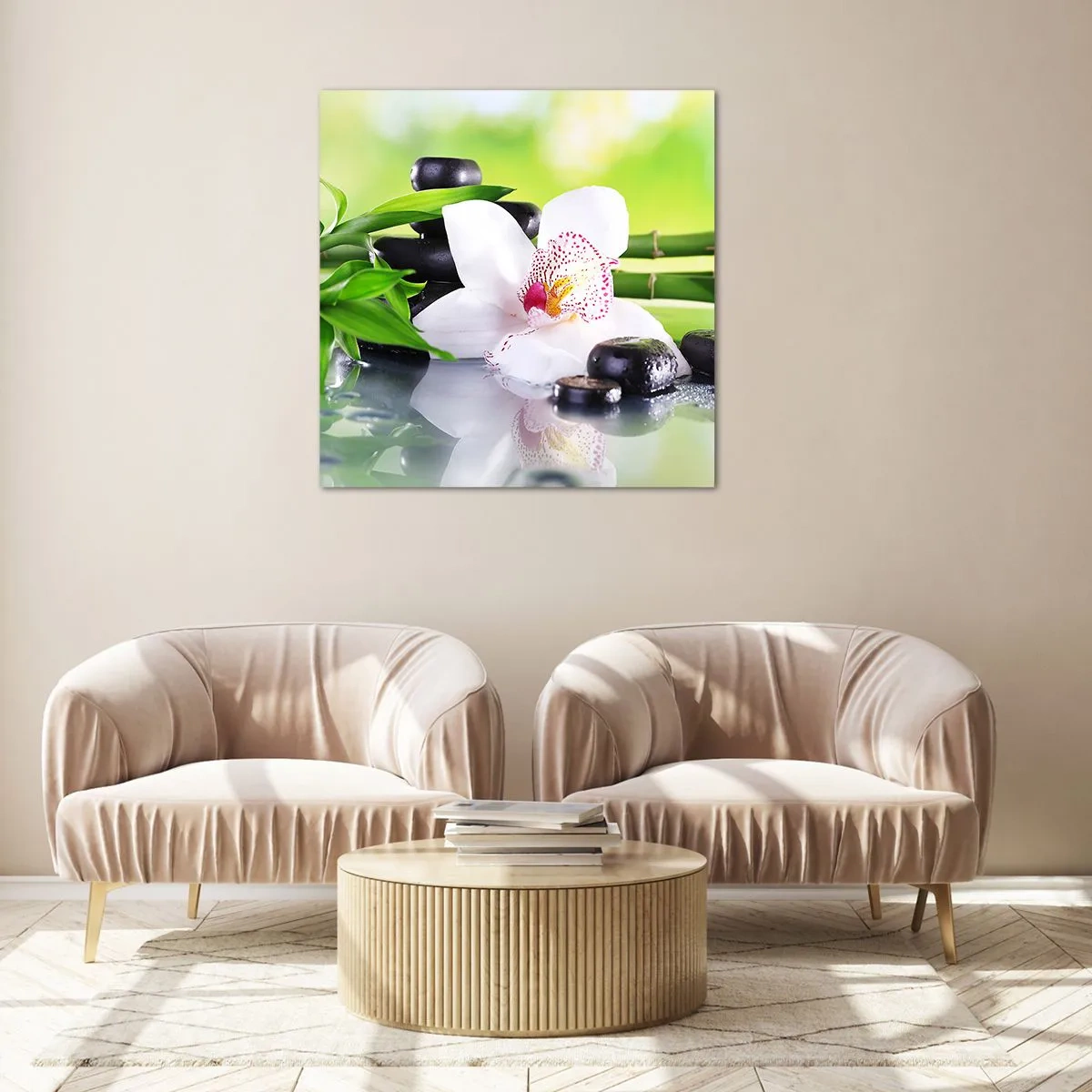 Obraz na szkle - Chłodna świeżość - 60x60 cm