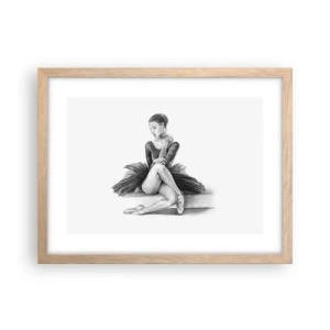 Plakat w ramie jasny dąb - Zaczarowana tańcem - 40x30 cm