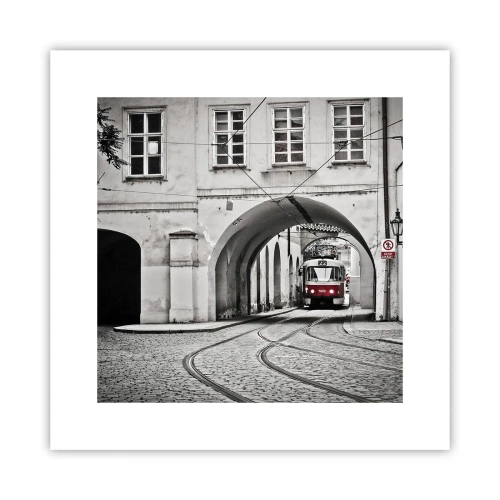 Plakat - Przez miejski labirynt - 30x30 cm