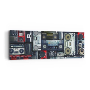 Obraz na płótnie - Tęsknota za latami 80. - 90x30 cm