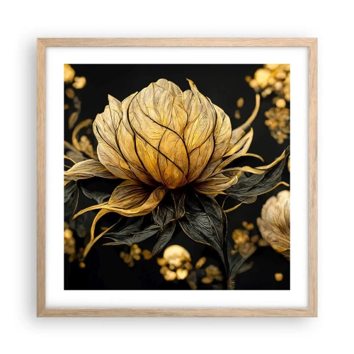 Plakat w ramie jasny dąb - Subtelna kruchość - 50x50 cm