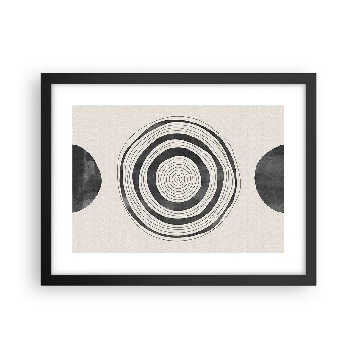 Plakat w czarnej ramie - Ważne to co pomiędzy - 40x30 cm