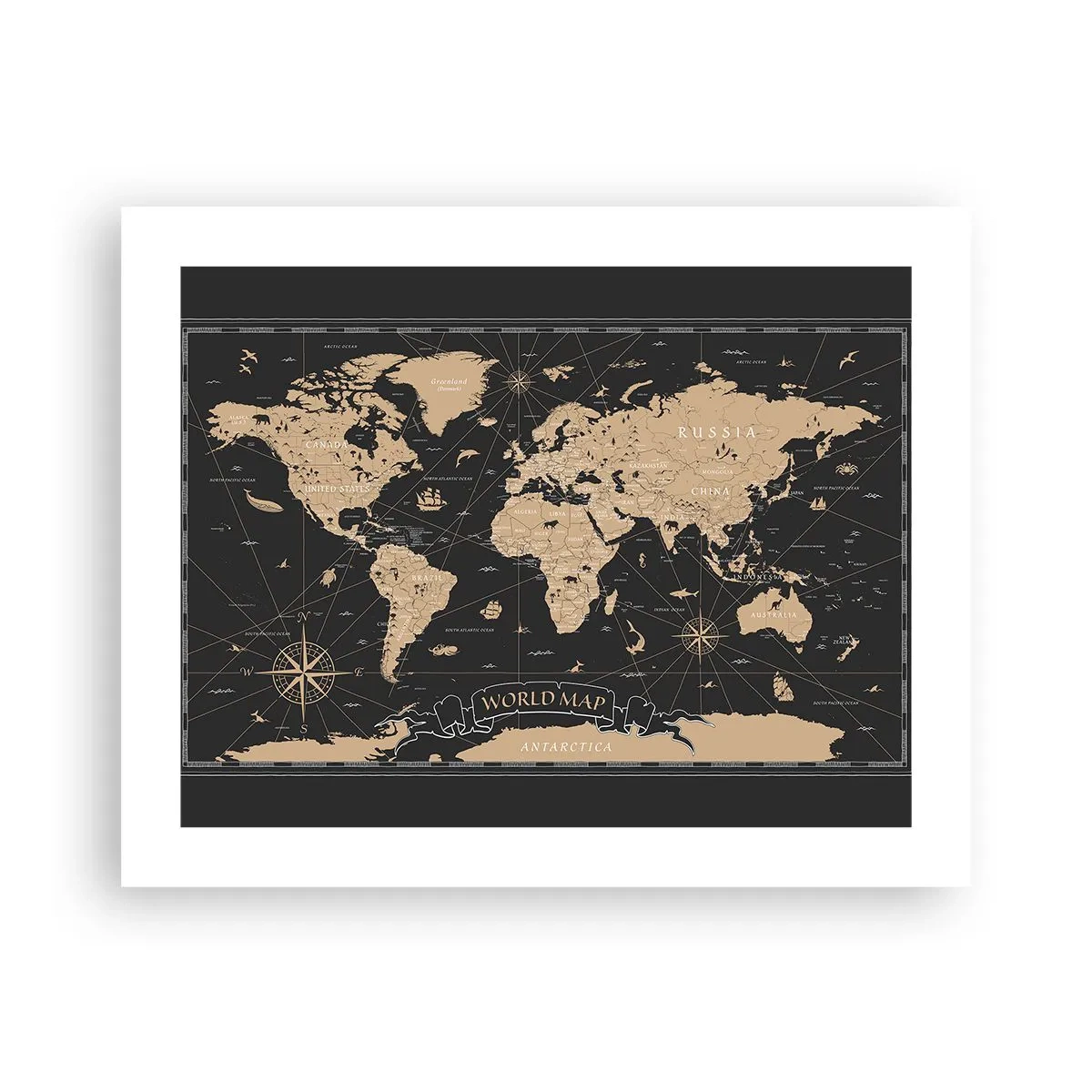 Plakat - Granice mojego świata - 50x40 cm