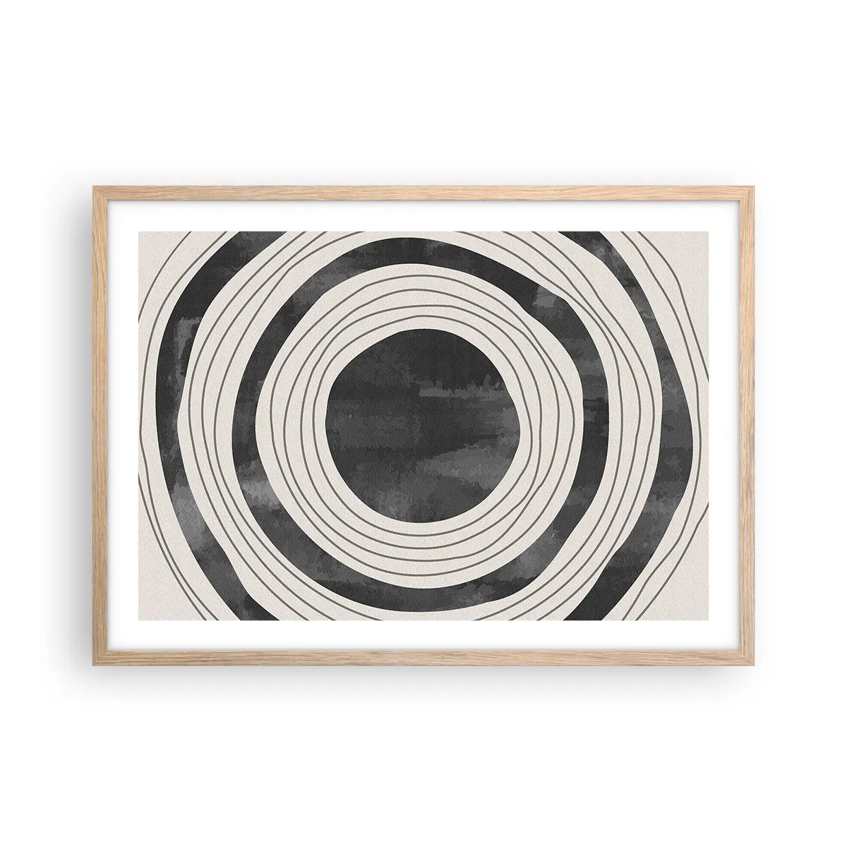 Plakat w ramie jasny dąb - W samo sedno - 70x50 cm