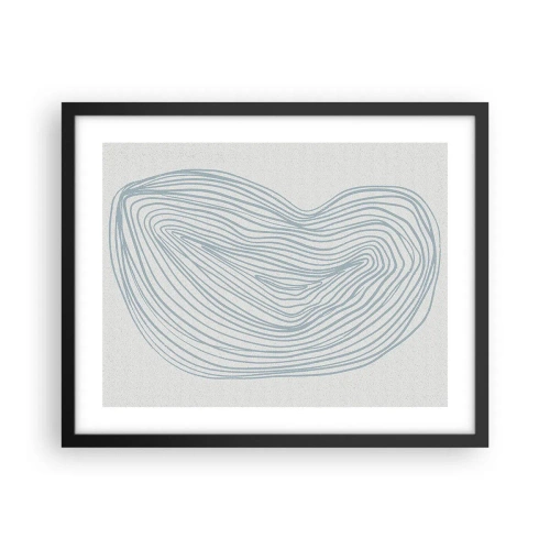 Plakat w czarnej ramie - Uśmiech kropli - 50x40 cm