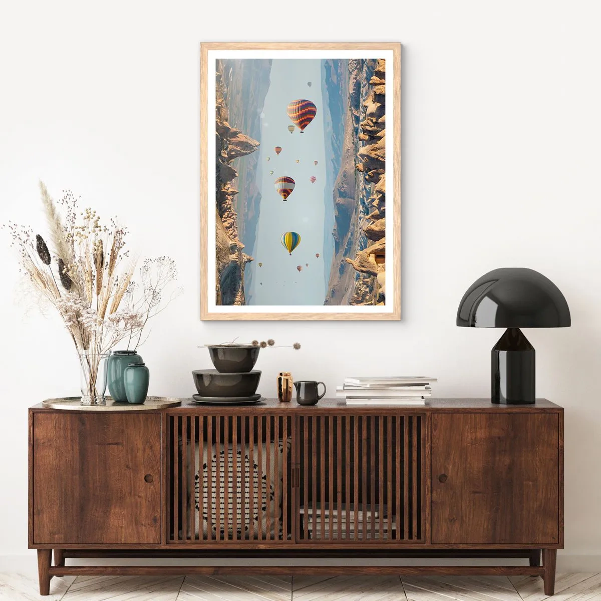 Plakat w ramie jasny dąb - Tu wszystko jest możliwe - 40x50 cm