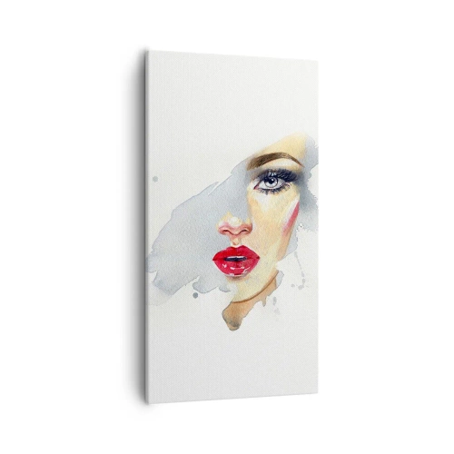 Obraz na płótnie - Odbicie w kropli wody - 55x100 cm