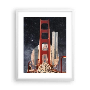 Plakat w białej ramie - Zawsze w centrum - 40x50 cm