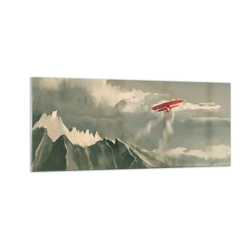 Obraz na szkle - Nieustraszony pionier - 100x40 cm