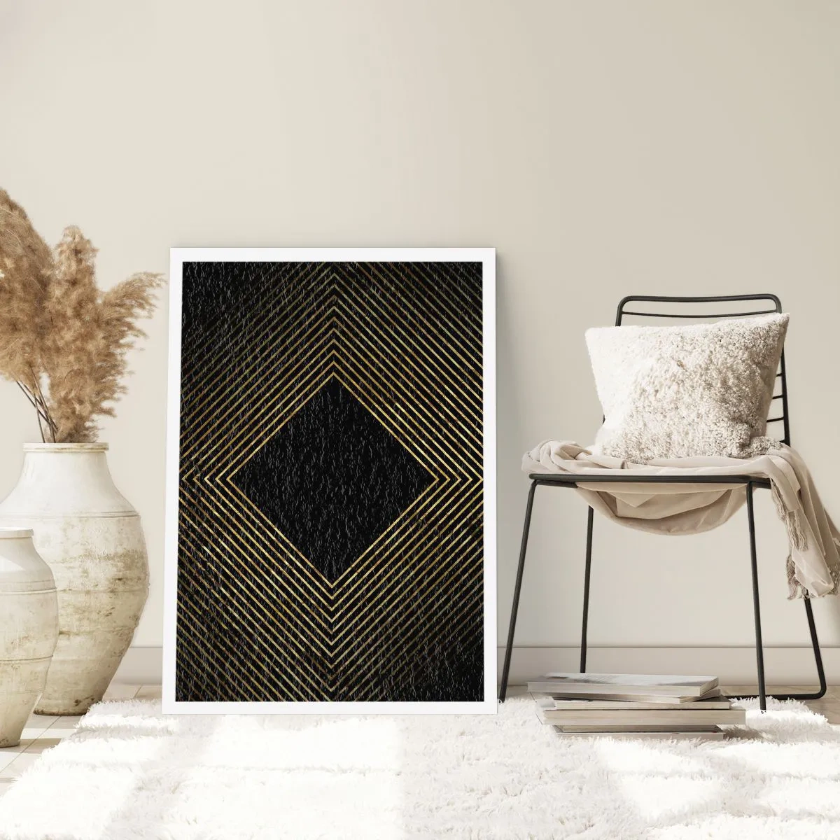 Plakat - Geometria w stylu glamour - 61x91 cm