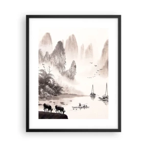 Plakat w czarnej ramie - Egzotyczna codzienność Wschodu - 40x50 cm