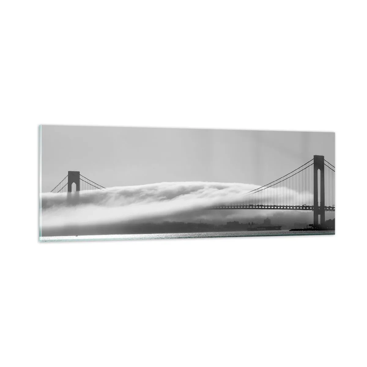 Obraz na szkle - Przepłynąć przez Złote Wrota - 90x30 cm