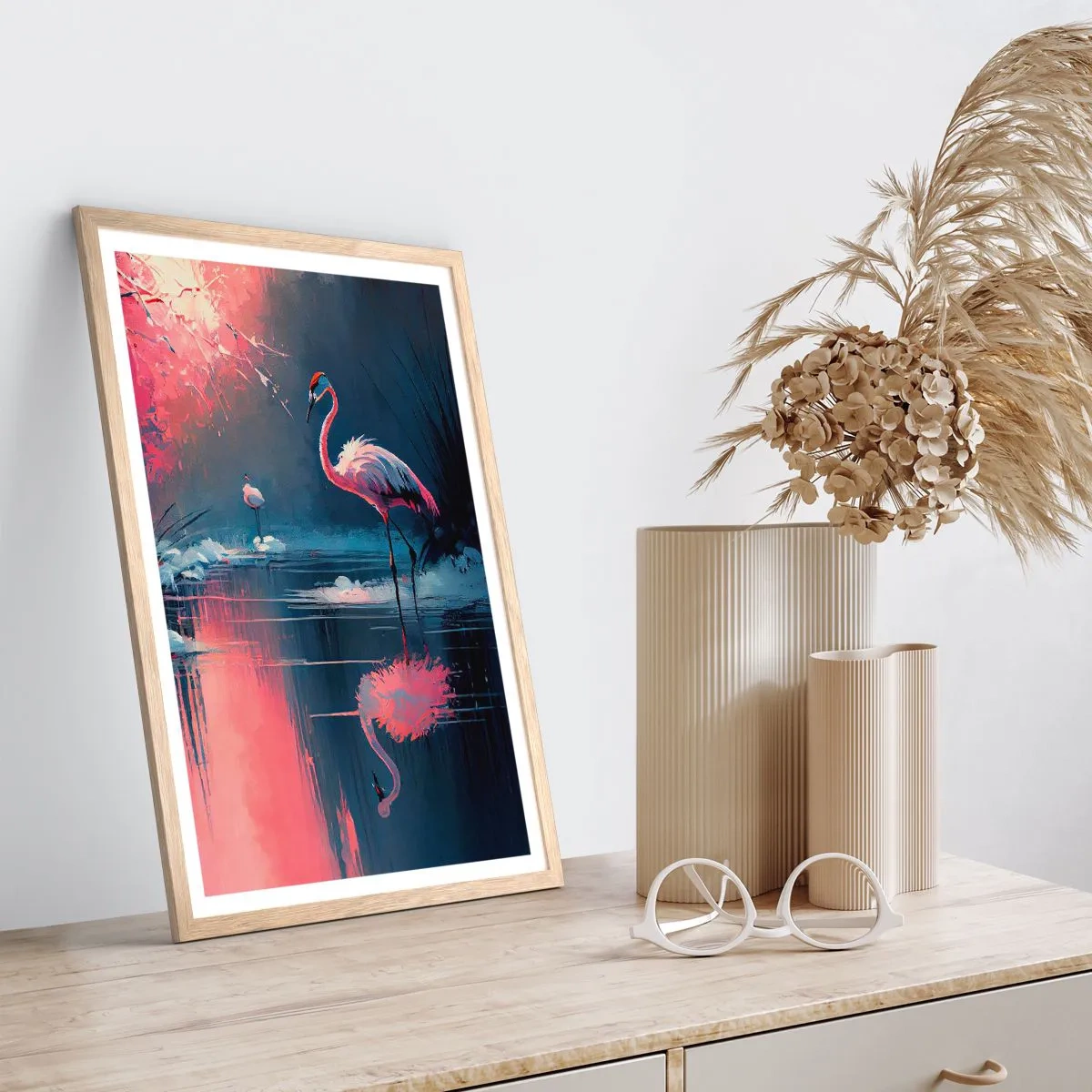 Plakat w ramie jasny dąb - Ptasie ustronie - 50x70 cm