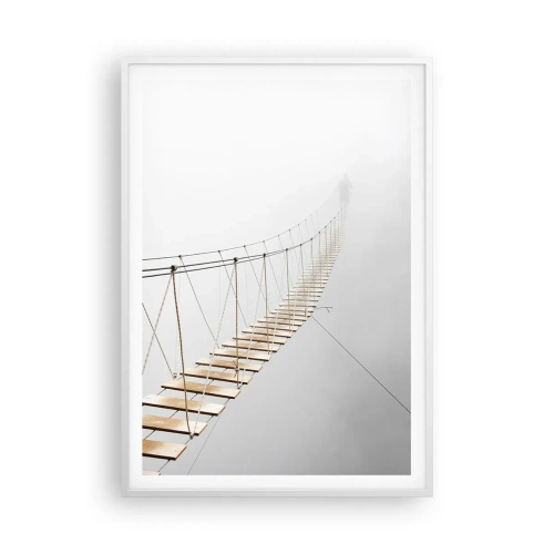 Plakat w białej ramie - Dokąd cię zaprowadzi? - 70x100 cm